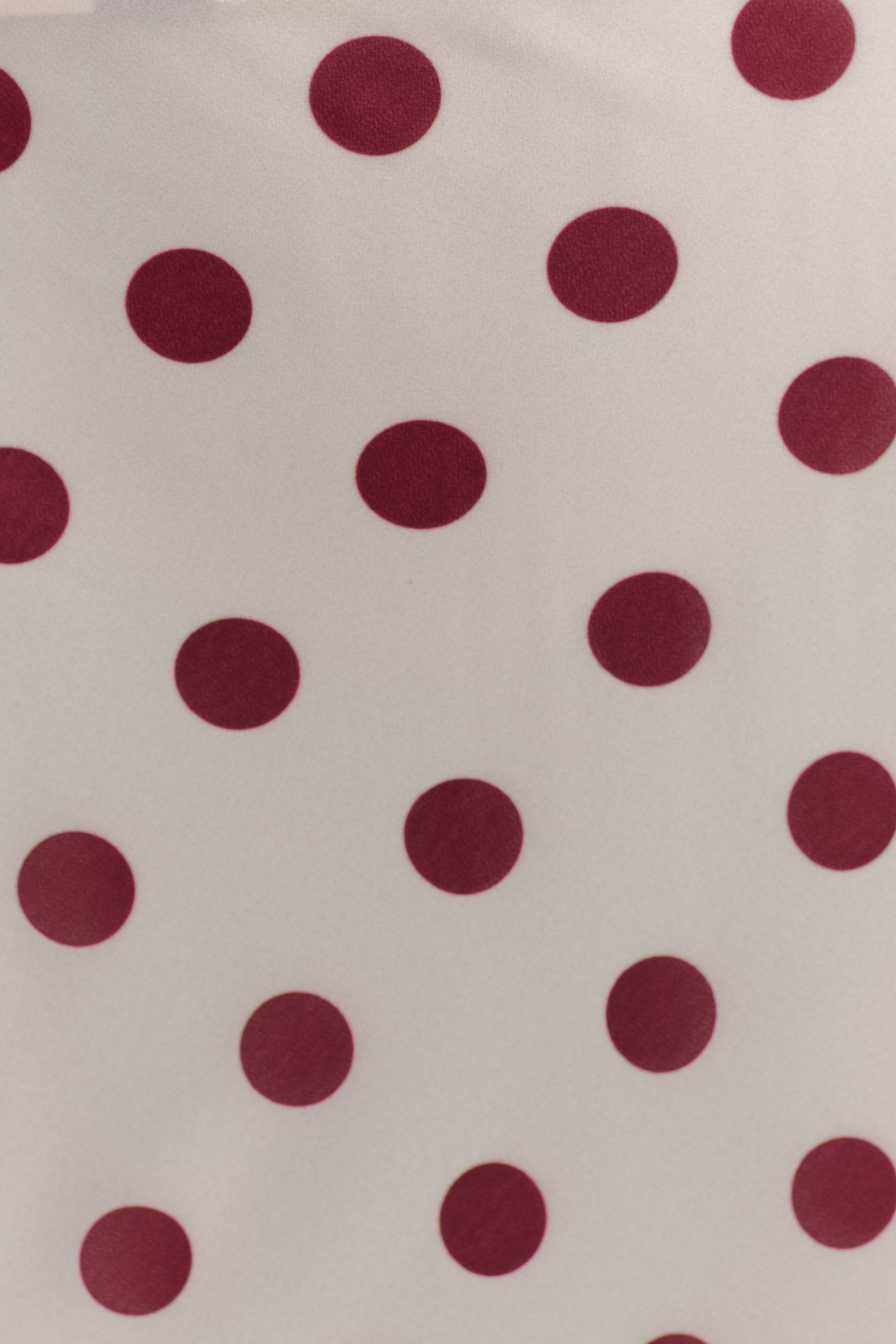 Nadine Halter Chiffon Maxi Dress - Ivory/Merlot Polka Dot