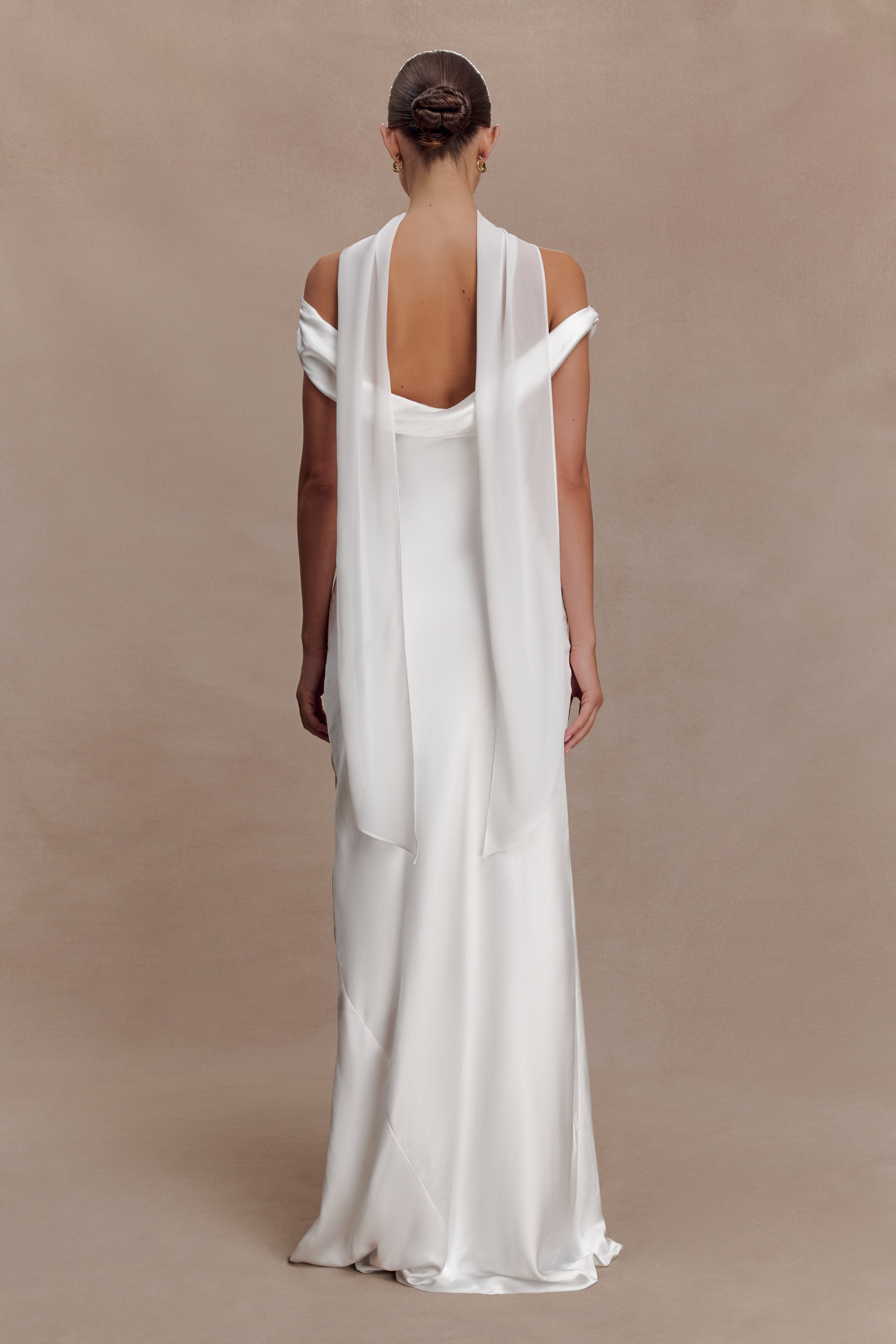 Marla Chiffon Scarf - Ivory
